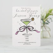 Bridal Bash & Cocktail Call Bridal Einladung (Stehend Vorderseite)