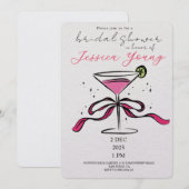 Bridal Bash & Cocktail Call Bridal Einladung (Vorne/Hinten)