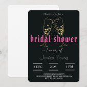 Bridal Bash & Cocktail Call Bridal Einladung (Vorne/Hinten)