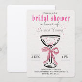 Bridal Bash & Cocktail Call Bridal Einladung (Vorne/Hinten)