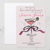 Bridal Bash & Cocktail Call Bridal Einladung (Vorne/Hinten)