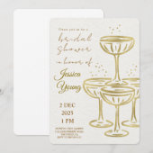 Bridal Bash & Cocktail Call Bridal Einladung (Vorne/Hinten)