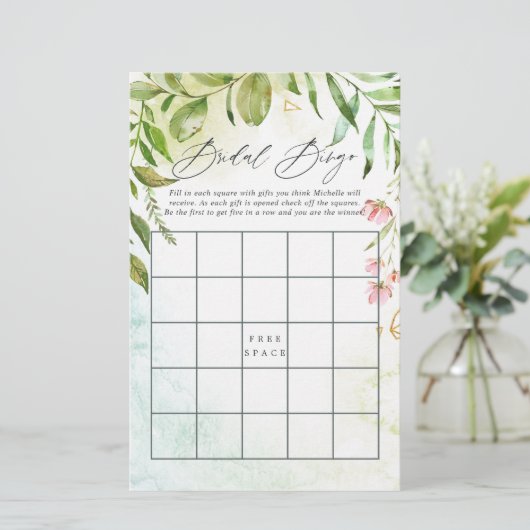 Bridal Bingo (Stehend Vorderseite)