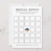 Bridal Bingo | Blaubeere Einladung (Vorderseite)