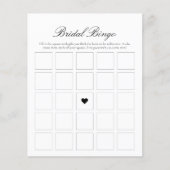 Bridal Bingo Brautparty Game Flyer (Vorne)