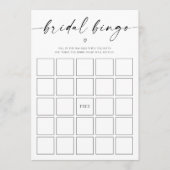 Bridal Bingo Brautparty Game Programm (Vorderseite)