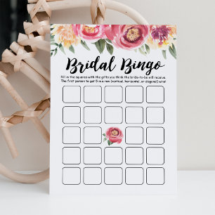 Bridal Bingo Brautparty und Hen Party Spielkarte Einladung