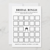 Bridal Bingo Card Einladung (Vorderseite)