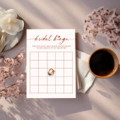 Bridal Bingo Coffee Brautparty Game Card Einladung