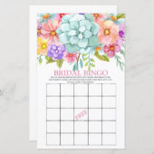 Bridal Bingo farbenfrohe Blumenbrücke (Vorne/Hinten)