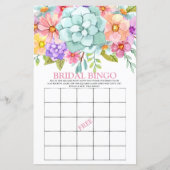 Bridal Bingo farbenfrohe Blumenbrücke (Vorderseite)