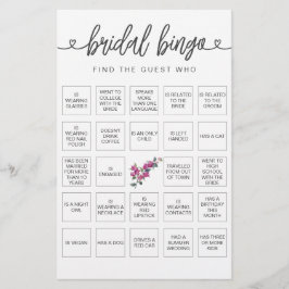 Bridal Bingo Finden Sie das Gast-Brautparty-Spiel
