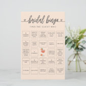 Bridal Bingo Finden Sie das Gast-Brautparty-Spiel (Stehend Vorderseite)