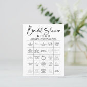 Bridal Bingo Finden Sie das Gast-Brautparty-Spiel (Stehend Vorderseite)