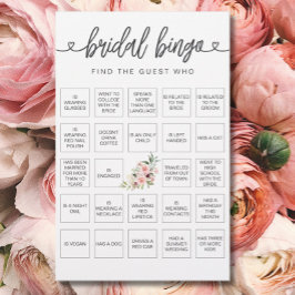 Bridal Bingo Finden Sie das Gast-Brautparty-Spiel