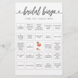 Bridal Bingo Finden Sie das Gast-Brautparty-Spiel