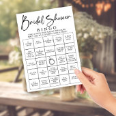 Bridal Bingo Finden Sie das Gast-Brautparty-Spiel Einladung