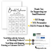 Bridal Bingo Finden Sie das Gast-Brautparty-Spiel Einladung