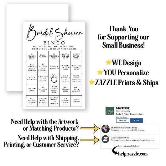 Bridal Bingo Finden Sie das Gast-Brautparty-Spiel Einladung