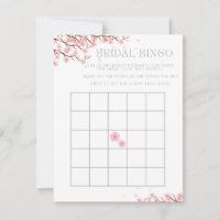 Bridal Bingo für Cherry Blossom Brautparty