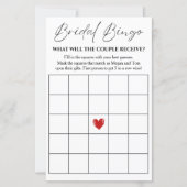 Bridal Bingo Game Card für Couple's Shower (Vorderseite)