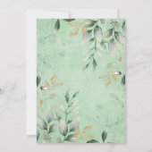 Bridal Bingo Game | Fall Greenery Gold Pumpkin (Rückseite)