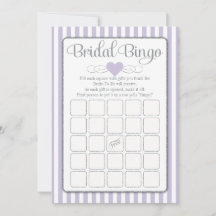 Bridal Bingo Lavender Gray Brautparty Game