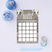 Bridal Bingo Magnolia Blume Rustikale Dusche Flyer (Einzeln)