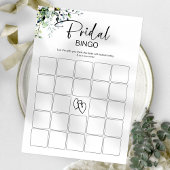 Bridal Bingo Minimalistisch Brautparty Game Einladung