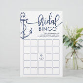 Bridal Bingo Nautical Anchor Showspiel (Stehend Vorderseite)