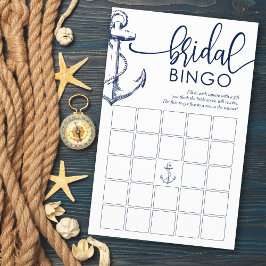 Bridal Bingo Nautical Anchor Showspiel