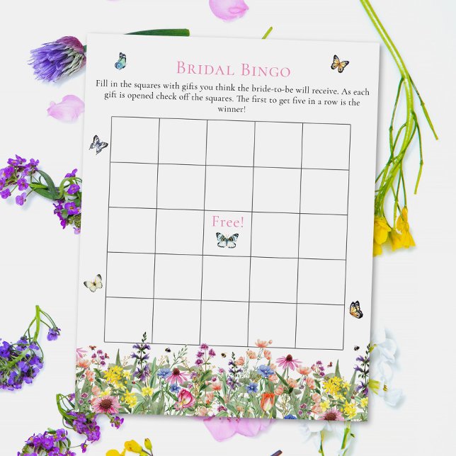 Bridal Bingo | Sommerliche Wildblumen und Schmette (Von Creator hochgeladen)
