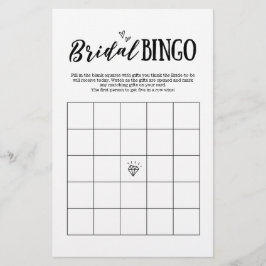 Bridal Bingo Spiel für Hochzeit oder Brautparty