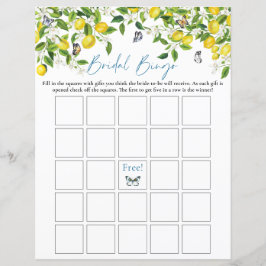 Bridal Bingo | Summer Lemon Brautparty Game