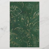 Bridal Bingo Tropical Foliage Brautparty Game (Rückseite)