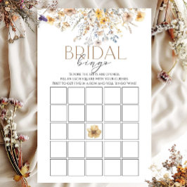 Bridal Bingo Wildblume Brautparty Game