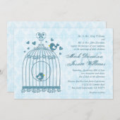 Bridal Bird Cage Hochzeit Einladung (Vorne/Hinten)
