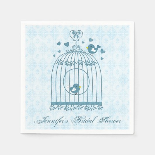 Bridal Bird Cage Serviette (Vorderseite)