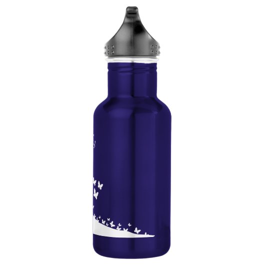 Bridal Blau und Weiß Thema Hochzeitsgown Edelstahlflasche (Rechts)