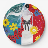 Bridal Bliss Pappteller (Vorderseite)