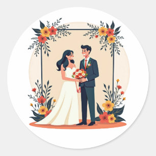Bridal Bliss Wedding Sticker