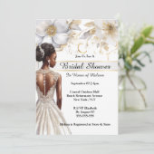 Bridal-Blume der afrikanischen amerikanischen Brau Einladung (Stehend Vorderseite)
