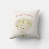 bridal bouquet bouquet of flowers pastel  kissen (Rückseite)