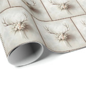 Bridal Bouquet mit Hirschantlern Geschenkpapier (Rolleneckpunkt)