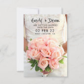 Bridal Bouquet Save the Date Einladung (Vorderseite)