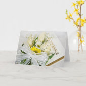 Bridal Bouquet über die Bibel Karte (Gelbe Blume)