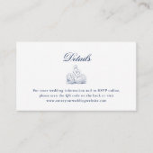 Bridal Bouquet Wedding Website QR Code Details Begleitkarte (Vorderseite)