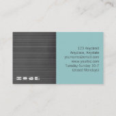 Bridal Boutique Business Cards Visitenkarte (Rückseite)