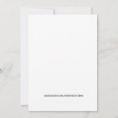 Bridal Boutique offenes Haus wählen Hintergrundfar Einladung (Rückseite)