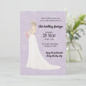 Bridal Boutique offenes Haus wählen Hintergrundfar Einladung (Stehend Vorderseite)